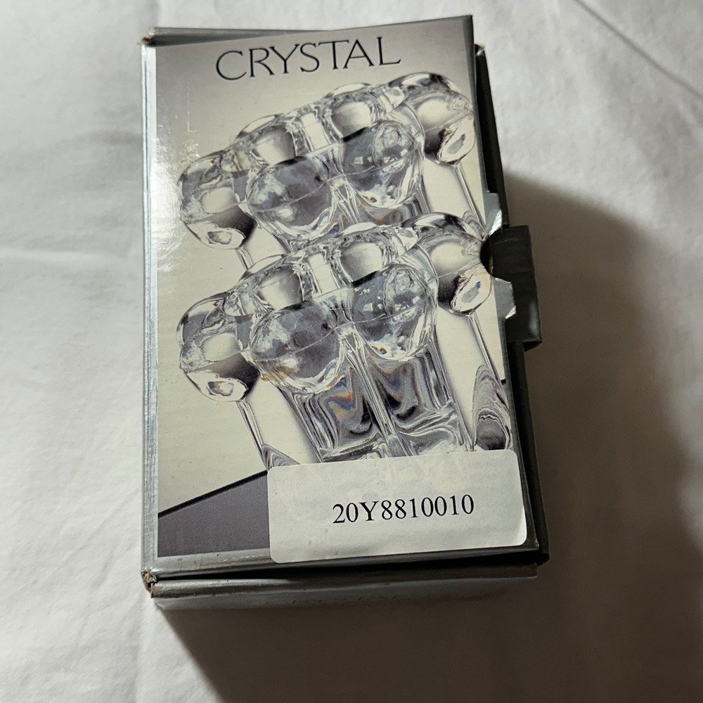 Unbranded Crystal Candleholder Set Clear Excellent 2pc Votive Taper
Retro Glass